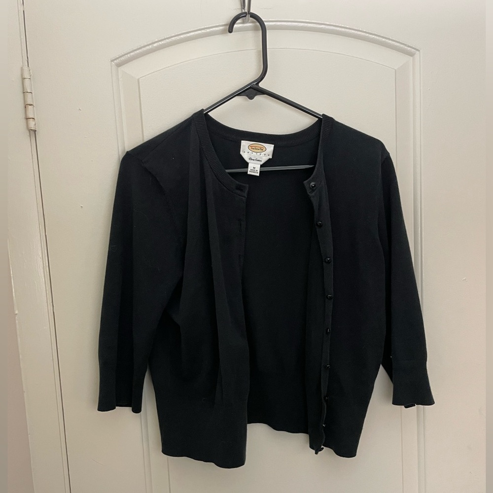 Talbots Black Knit Sweater - Picture 6 of 6